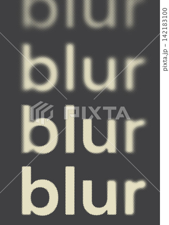 Halftone typography poster with retro blur text and dotted effect Halftone typography poster with retro blur text and dotted effect 142183100