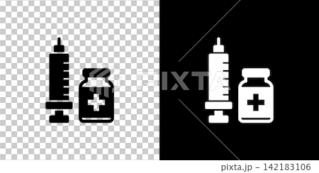 Injection/Vaccine Icon: Vaccination vial Injection/Vaccine Icon: Vaccination vial 142183106