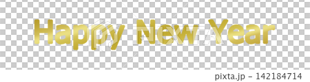 Decorative lettering: Happy New Year Decorative lettering: Happy New Year 142184714