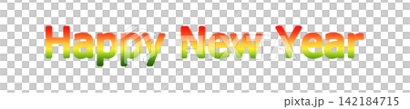 Decorative lettering: Happy New Year Decorative lettering: Happy New Year 142184715