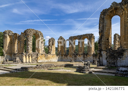 Byland Abbey in North Yorkshire in the northeast of England. Byland Abbey in North Yorkshire in the northeast of England. 142186771