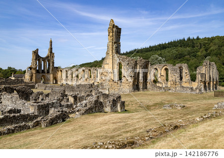 Byland Abbey in North Yorkshire in the northeast of England. Byland Abbey in North Yorkshire in the northeast of England. 142186776