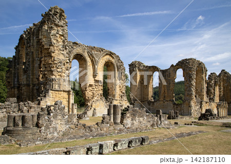 Byland Abbey in North Yorkshire in the northeast of England. 142187110