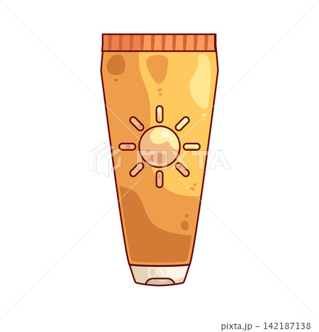 Illustration of Sunscreen bottle Illustration of Sunscreen bottle 142187138