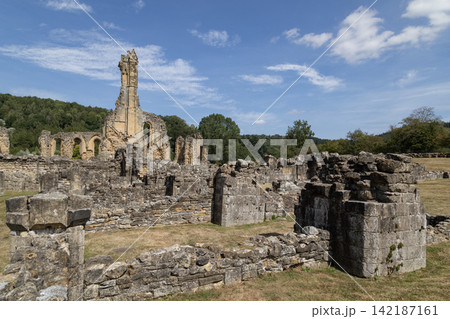 Byland Abbey in North Yorkshire in the northeast of England. Byland Abbey in North Yorkshire in the northeast of England. 142187161
