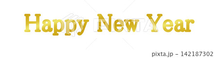 飾り文字 Happy New Year 142187302