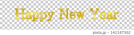 飾り文字 Happy New Year 142187302