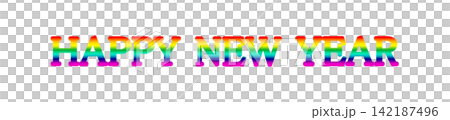 飾り文字 HAPPY NEW YEAR 飾り文字 HAPPY NEW YEAR 142187496