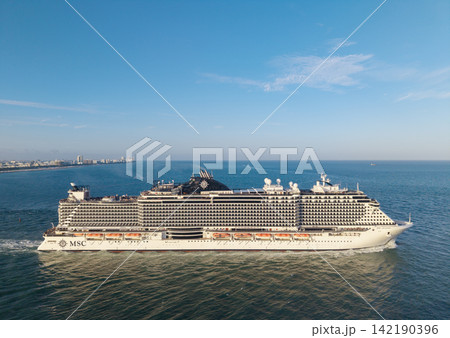 Miami, Florida, USA - February 02, 2025: MSC Seaside cruise ship voyage. Cruise in summer vacation. MSC cruises. Cruise ship tour and travel at sea. Ship leaving port of Miami Miami, Florida, USA - February 02, 2025: MSC Seaside cruise ship voyage. Cruise in summer vacation. MSC cruises. Cruise ship tour and travel at sea. Ship leaving port of Miami 142190396