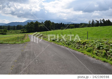 山岳道路 山形県庄内 山岳道路 山形県庄内 142190598