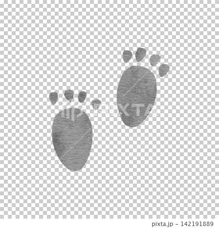 Hand drawn watercolor paws footstep print of a forest animal. bear paws. World Animal Day. Cartoon footprint for poster, print, postcard, card, template, textile, fabric, pattern, stickers Hand drawn watercolor paws footstep print of a forest animal. bear paws. World Animal Day. Cartoon footprint for poster, print, postcard, card, template, textile, fabric, pattern, stickers 142191889