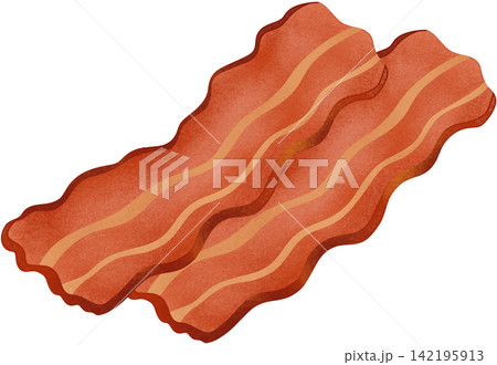 crispy bacon illustration crispy bacon illustration 142195913