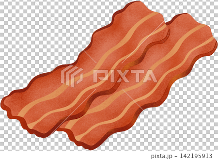 crispy bacon illustration crispy bacon illustration 142195913