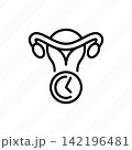 Vaginal rejuvenation thin line icon. Plastic surgery. Vector illustration. 142196481