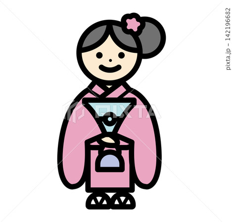 着物を着た女性 142196682