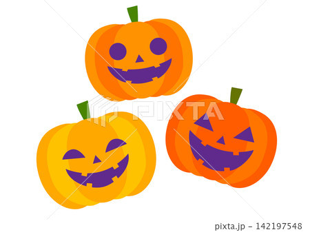 ハロウィンの素材 142197548