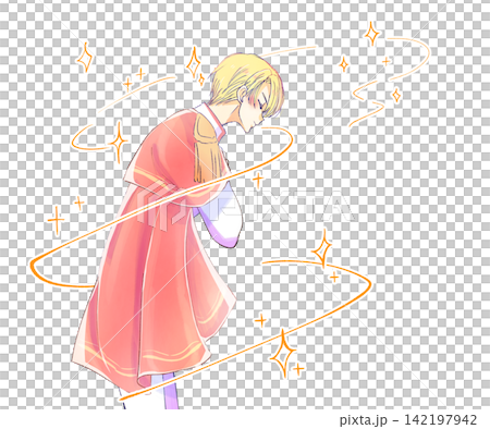 A bowing prince, a cape, magic. A bowing prince, a cape, magic. 142197942