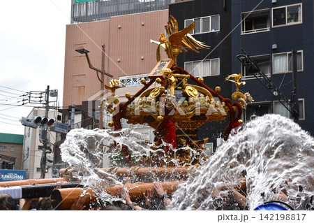 深川八幡祭の風景 東京 深川八幡祭の風景 東京 142198817