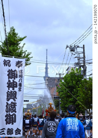 深川八幡祭の風景 東京 深川八幡祭の風景 東京 142199070