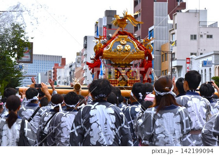 深川八幡祭の風景 東京 深川八幡祭の風景 東京 142199094