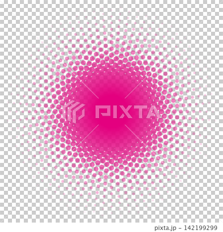 Pink dots that change in size from large to small. Pink dots that change in size from large to small. 142199299