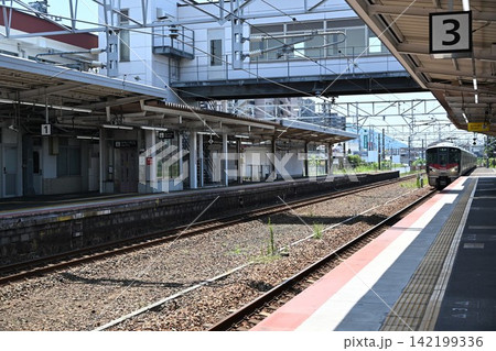 宮島口駅ホーム 広島 宮島口駅ホーム 広島 142199336