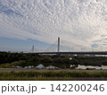 うろこ雲と斜張橋 142200246