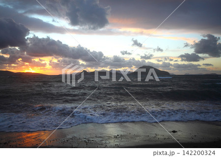 Seaside town of Turgutreis and spectacular sunsets Seaside town of Turgutreis and spectacular sunsets 142200324