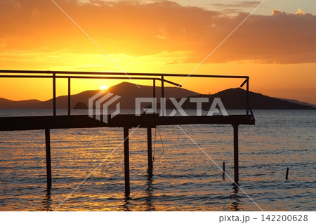 Seaside town of Turgutreis and spectacular sunsets 142200628