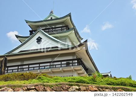 青空の下に建つ小牧山歴史館(小牧山城)3 青空の下に建つ小牧山歴史館(小牧山城)3 142202549