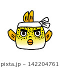 鉢巻をしているハコフグ 142204761