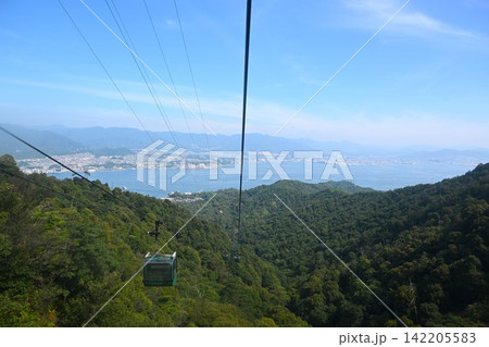 宮島ロープウェーからの景色　広島 142205583