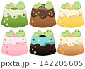 小鳥のシフォンケーキイラスト 142205605