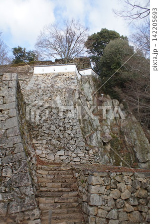 備中松山城大手門石垣 備中松山城大手門石垣 142205693