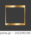 Golden Instant Photo Frame Vector Art 142206196