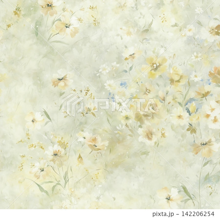 Huge set of muted vintage faded floral botanical seamless pattern swatches 142206254