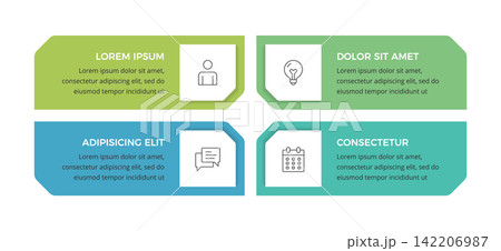Four Step Infographic Layout Four Step Infographic Layout 142206987