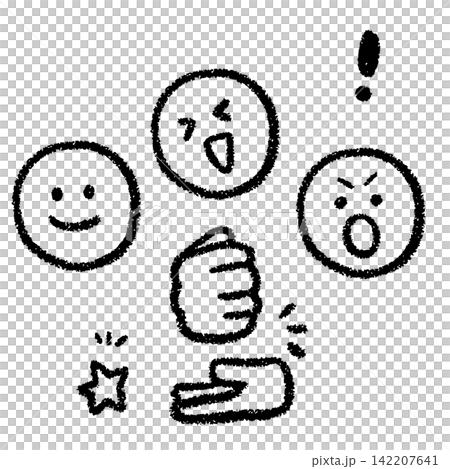 一組圖標,描繪了表示贊同和同意某項決定的手勢,以及相應的面部表情。 一組圖標,描繪了表示贊同和同意某項決定的手勢,以及相應的面部表情。 142207641