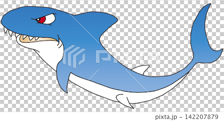 手繪動物插畫 ☆ 鯊魚 手繪動物插畫 ☆ 鯊魚 142207879