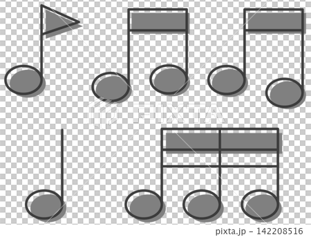 用音符插圖來表示音樂的聲音和節奏。 用音符插圖來表示音樂的聲音和節奏。 142208516