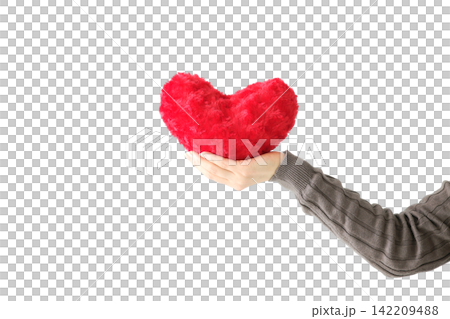 Woman with heart Woman with heart 142209488