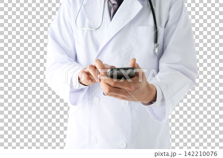 Doctor who operates mobile phone Doctor who operates mobile phone 142210076