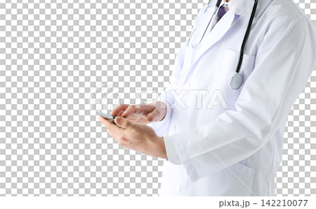 Doctor who operates mobile phone Doctor who operates mobile phone 142210077