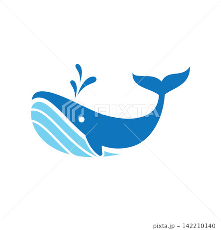 Whale Spouting Water Cartoon Whale Spouting Water Cartoon 142210140