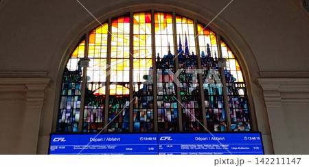 ルクセンブルク駅のステンドグラス ルクセンブルク駅のステンドグラス 142211147