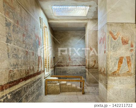 The Mereruka Mastaba, one of the tombs of noblemen from the Old Kingdom in the Saqqara Necropolis, Egypt. The Mereruka Mastaba, one of the tombs of noblemen from the Old Kingdom in the Saqqara Necropolis, Egypt. 142211722