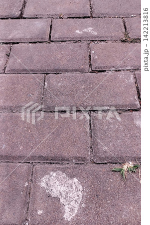 Concrete paving block surface 142213816