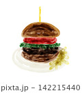 ハンバーガーのイラスト 142215440