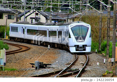 『新鹿沼駅』へ入線する… 超豪華特急『スペーシアX』N100系 『新鹿沼駅』へ入線する… 超豪華特急『スペーシアX』N100系 142216054