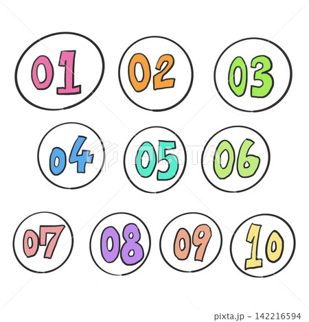 1〜10までの数字の詰め合わせセット 1〜10までの数字の詰め合わせセット 142216594
